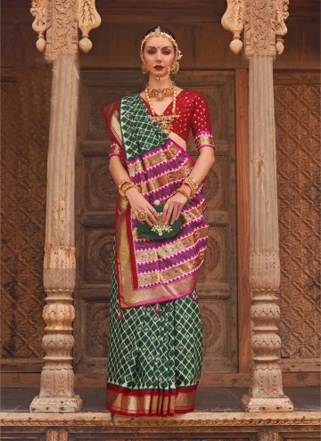 Multi Colour color Silk Classic Designer Saree with Printed