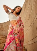 Multi Colour color Silk Designer Saree with Woven - 1
