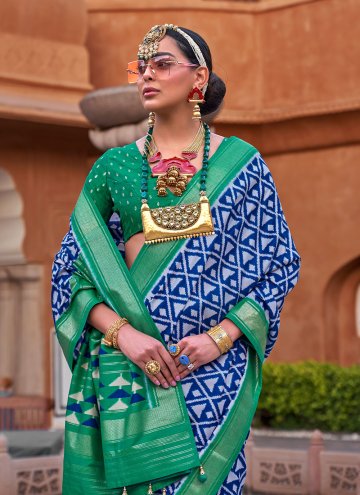 Multi Colour color Silk Trendy Saree with Foil Print