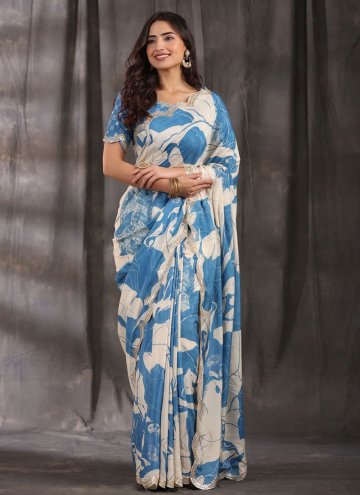 Multi Colour color Vichitra Silk Trendy Saree with