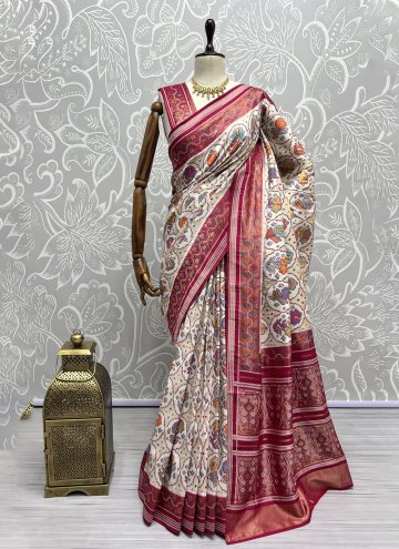 Multi Colour color Woven Silk Classic Designer Saree