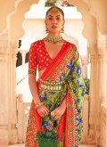 Multi Colour color Woven Tussar Silk Classic Designer Saree - 1