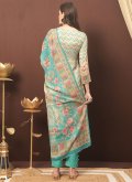 Multi Colour Cotton  Digital Print Trendy Salwar Suit for Ceremonial - 1