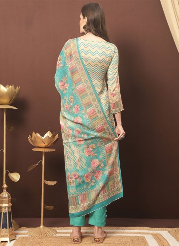 Multi Colour Cotton  Digital Print Trendy Salwar Suit for Ceremonial