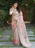 Multi Colour Cotton  Printed Classic Designer Saree for Engagement - 2