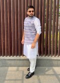 Multi Colour Cotton  Printed Nehru Jackets - 1