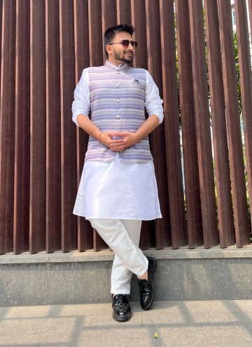 Multi Colour Cotton  Printed Nehru Jackets