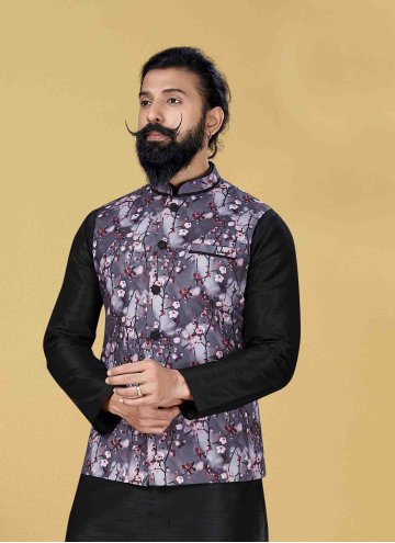 Multi Colour Cotton  Printed Nehru Jackets for Cer