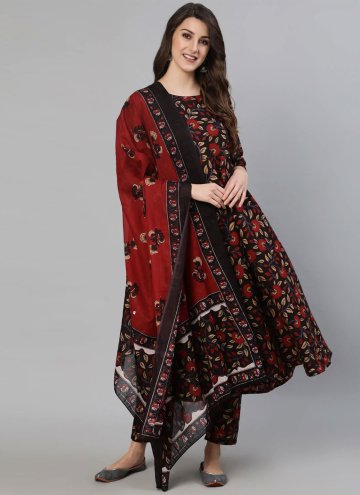 Multi Colour Cotton  Printed Salwar Suit