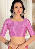 Multi Colour Crepe Silk Printed Designer Saree for Casual - 1