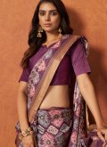 Multi Colour Designer Saree in Crepe Silk with Woven - 1