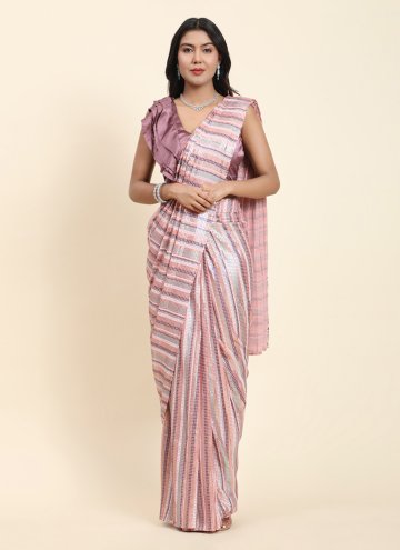 Multi Colour Designer Saree in Georgette with Embroidered