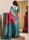 Multi Colour Designer Saree in Kanjivaram Silk with Jacquard Work - 1