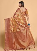 Multi Colour Kanjivaram Silk Woven Contemporary Saree - 1