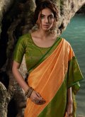 Multi Colour Kanjivaram Silk Woven Contemporary Saree for Festival - 1