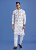 Multi Colour Kurta Pyjama in Cotton  with Digital Print - 1