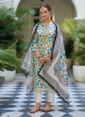 Multi Colour Linen Printed Salwar Suit - 2