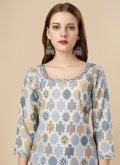 Multi Colour Party Wear Kurti in Cotton  with Digital Print - 1