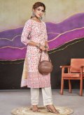 Multi Colour Party Wear Kurti in Cotton  with Digital Print - 2