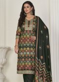 Multi Colour Pashmina Digital Print Salwar Suit - 3
