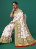 Multi Colour Patola Silk Woven Designer Saree for Ceremonial - 1