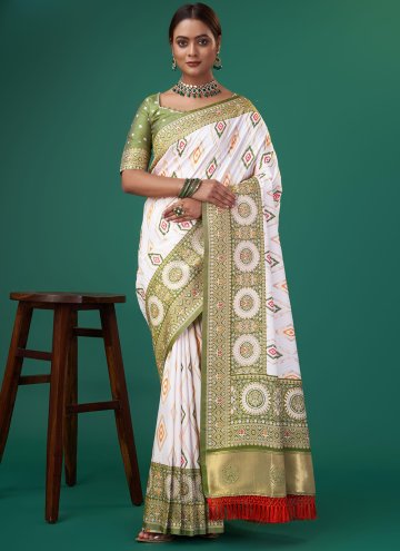 Multi Colour Patola Silk Woven Designer Saree for 