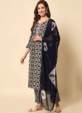 Multi Colour Rayon Printed Salwar Suit for Casual - 2