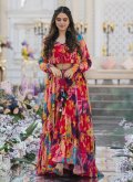 Multi Colour Salwar Suit in Chiffon with Digital Print - 2