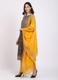 Multi Colour Salwar Suit in Cotton  with Diamond Work - 1