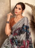 Multi Colour Satin Silk Designer Classic Designer Saree for Ceremonial - 1