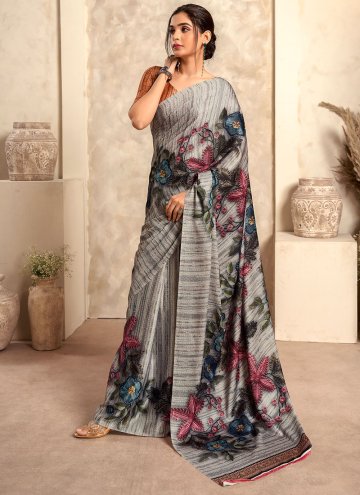 Multi Colour Satin Silk Designer Classic Designer Saree for Ceremonial