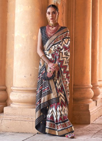 Multi Colour Silk Patola Print Classic Designer Saree for Ceremonial