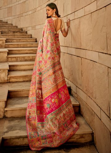 Multi Colour Silk Woven Classic Designer Saree for Ceremonial