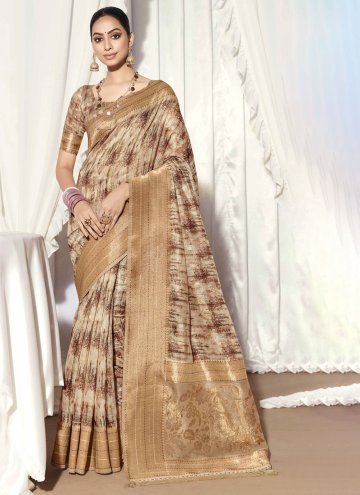 Multi Colour Silk Woven Classic Designer Saree for