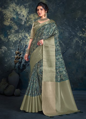 Multi Colour Silk Woven Designer Saree for Ceremon