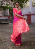 Multi Colour Silk Woven Trendy Saree for Ceremonial - 3