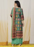 Multi Colour Trendy Salwar Suit in Muslin with Digital Print - 1