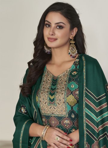 Multi Colour Trendy Salwar Suit in Pashmina with Digital Print