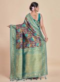 Multi Colour Trendy Saree in Kanjivaram Silk with Woven - 2