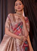 Multi Colour Tussar Silk Woven Trendy Saree for Ceremonial - 1