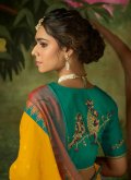 Mustard Trendy Saree in Brasso with Woven - 2