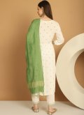 Off White color Rayon Trendy Salwar Suit with Embroidered - 2