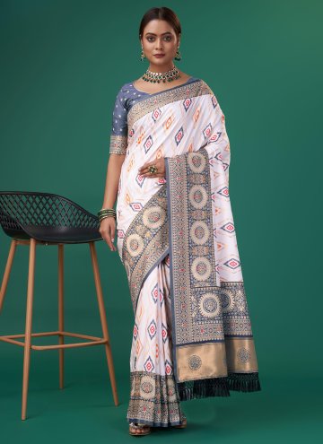 Patola Silk Designer Saree in Multi Colour Enhance