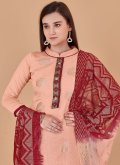 Peach Banarasi Booti Work Trendy Salwar Suit for Casual - 3