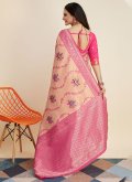 Pink Banarasi Woven Contemporary Saree for Ceremonial - 2