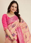 Pink Banarasi Woven Contemporary Saree for Ceremonial - 3