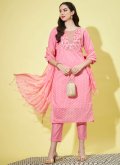 Pink Chanderi Embroidered Designer Salwar Kameez for Ceremonial - 3