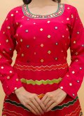 Pink color Art Silk Readymade Lehenga Choli with Sequins Work - 2