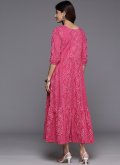 Pink color Cotton  Casual Kurti with Printed - 2