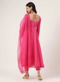 Pink color Cotton  Salwar Suit with Designer - 2